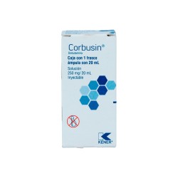 CORBUSIN 250 MG/20ML C/1 FCO INY