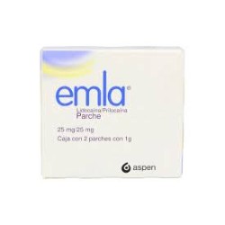 EMLA PARCHES C/2 DE 1 G
