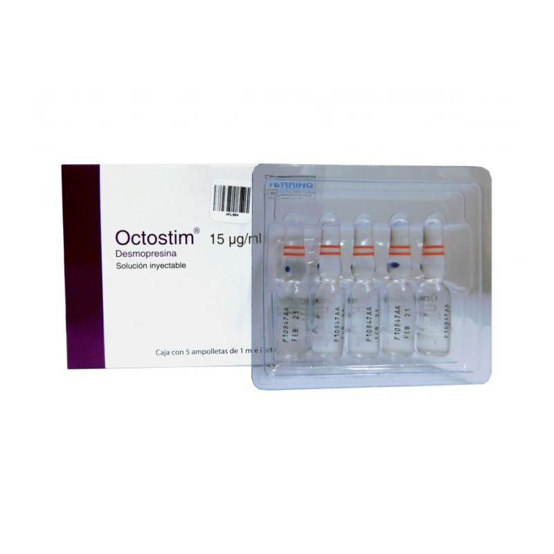 OCTOSTIM 15MCG 1.0ML C/5 AMPS