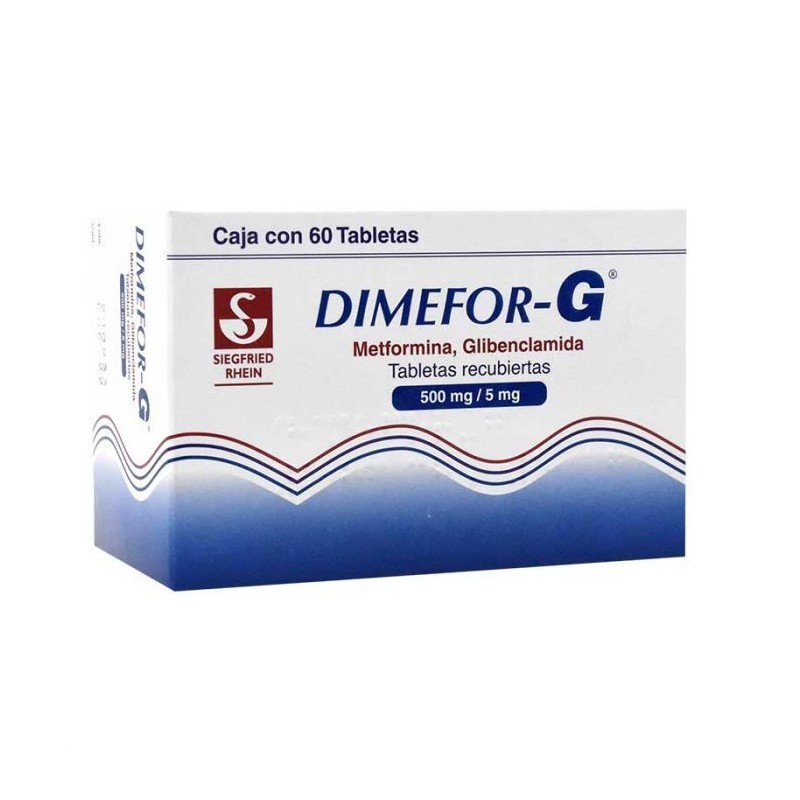 DIMEFOR G 500 MG/5 MG C/60 T
