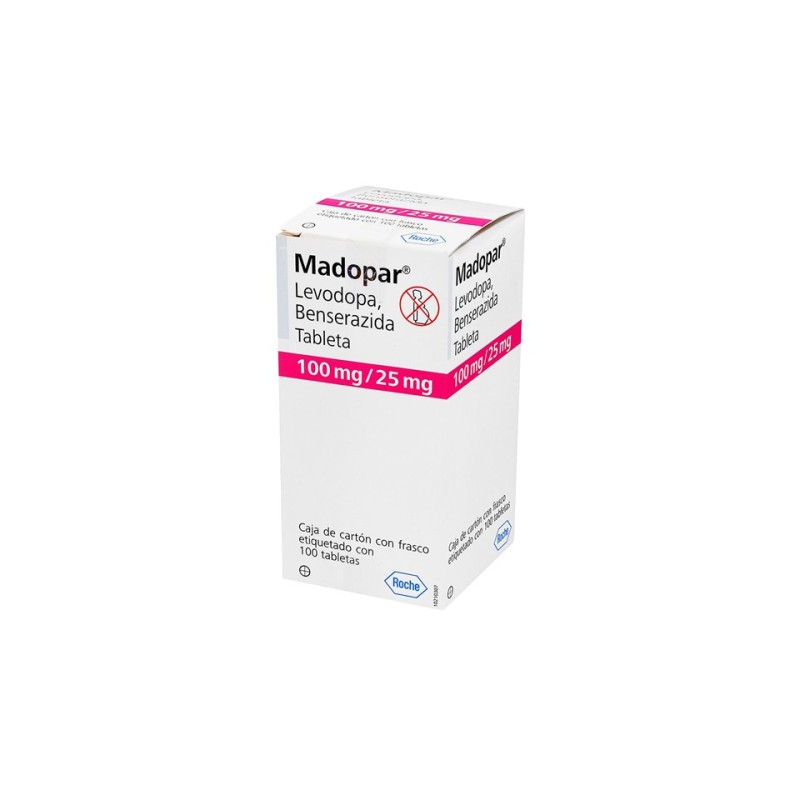 MADOPAR 100 MG/25 MG C/100 T