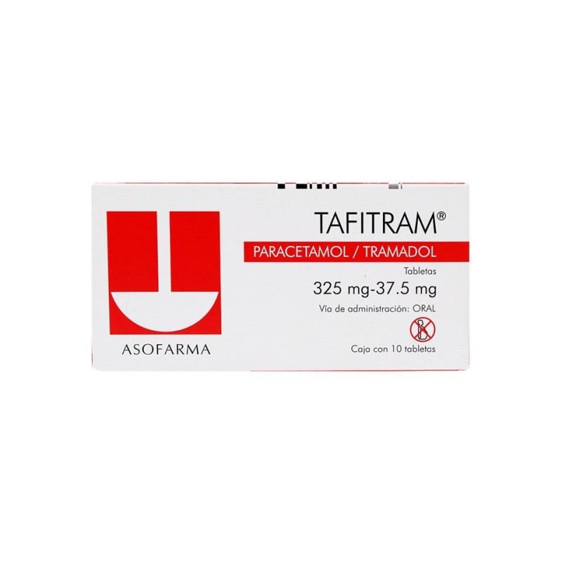 TAFITRAM 325 MG/37.5 MG C/10 T