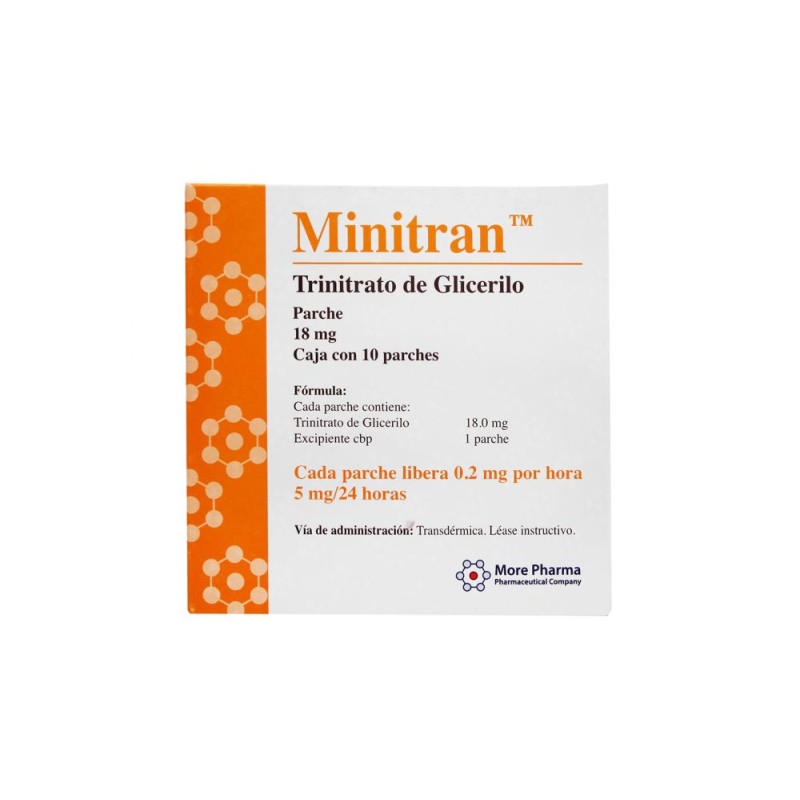 MINITRAN 10 PARCHES 18MG
