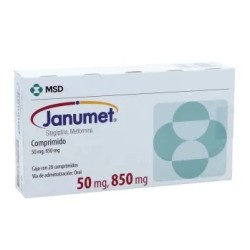 JANUMET 50 MG/850 MG C/28 COMP