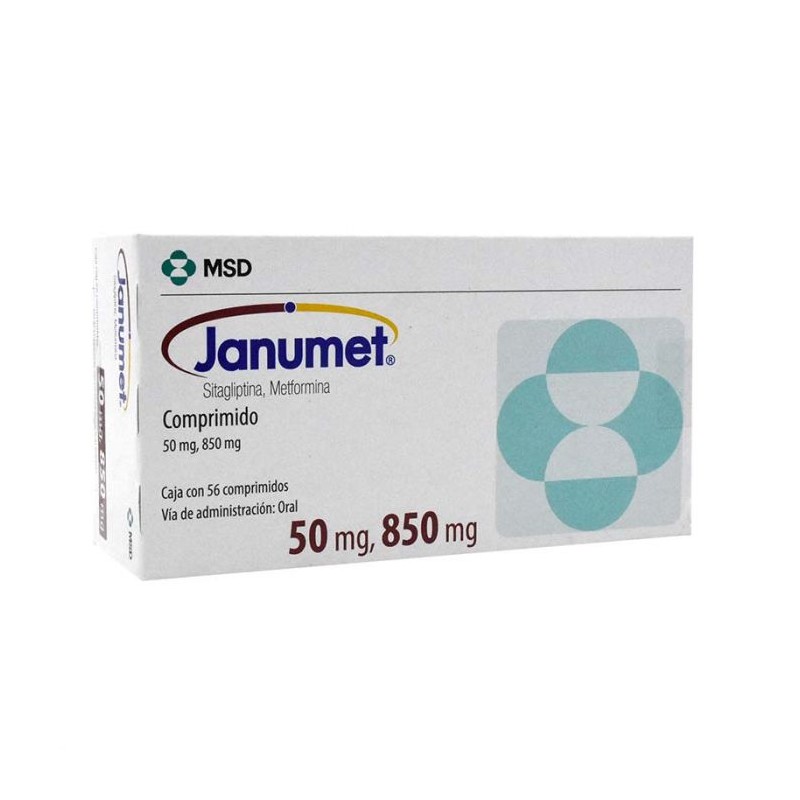JANUMET 50 MG/850 MG C/56 COMP