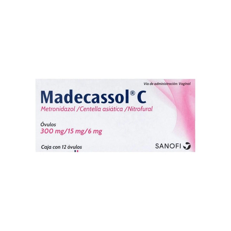 MADECASSOL C 12 OVULOS 15MG