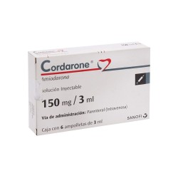 CORDARONE 150 MG/3 ML C/6 AMP