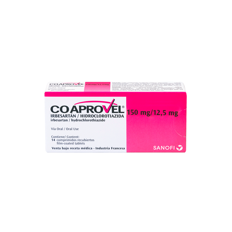 CO APROVEL 150 MG/12.5 MG C/14 COMP